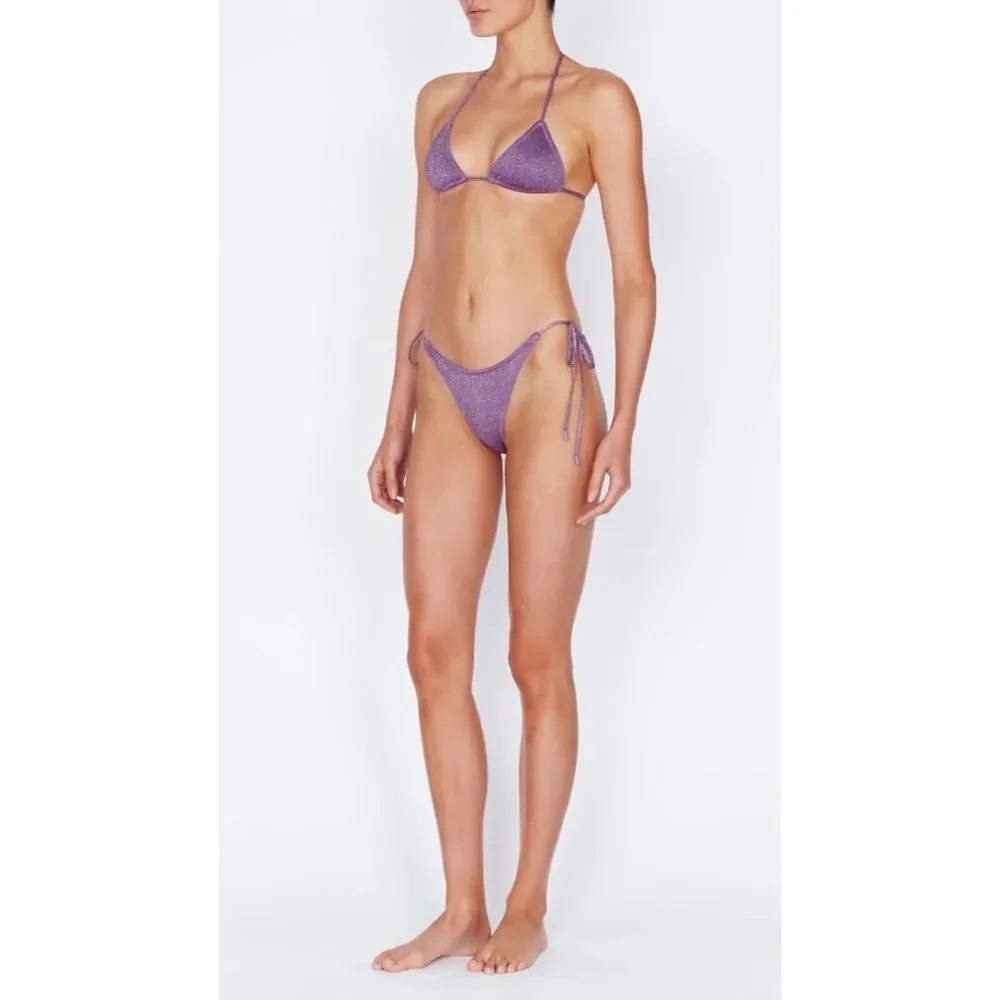 triangl swimwear Shimmery Purple Triangle Bikini